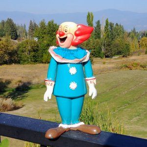 Vintage 1974 Bozo The Clown Figure / Doll Figure Larry Harmon Dakin